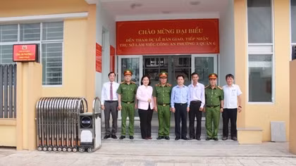 Công an phường đầu tiên ở TP Hồ Chí Minh được bàn giao trụ sở theo tiêu chí mới