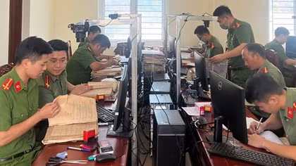 Công an tỉnh Thanh Hoá tăng tốc tiến độ số hóa hồ sơ, tài liệu