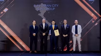 Đô thị nghỉ dưỡng Sun Urban City xuất sắc giành giải thưởng “Dự án của năm” tại Dot Property Vietnam Awards 2024