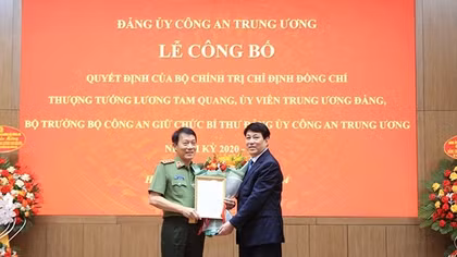 Bộ Chính trị chỉ định Bộ trưởng Lương Tam Quang giữ chức Bí thư Đảng uỷ Công an Trung ương