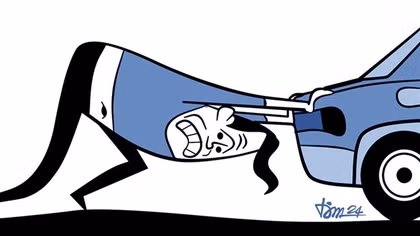Say rượu đẩy xe