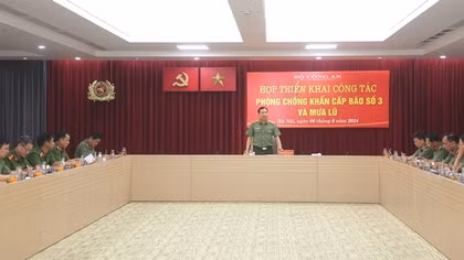 Bộ Công an triển khai công tác phòng chống bão Yagi