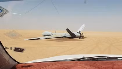 UAV MQ-9 Reaper 30 triệu USD phơi lưng trên sa mạc Yemen