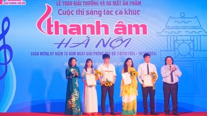 Trao giải cuộc thi sáng tác ca khúc “Thanh âm Hà Nội” năm 2024