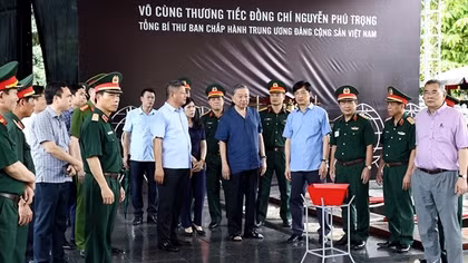 Chủ tịch nước Tô Lâm kiểm tra công tác chuẩn bị cho Lễ Quốc tang Tổng Bí thư Nguyễn Phú Trọng