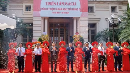 Khai mạc Triển lãm Sách chào mừng kỷ niệm 70 năm Ngày Giải phóng Thủ đô