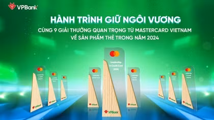 VPBank 5 năm liên tiếp được Mastercard vinh danh nhiều giải thưởng danh giá