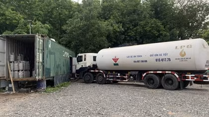 Sang chiết gas trái phép gắn mác các thương hiệu lớn