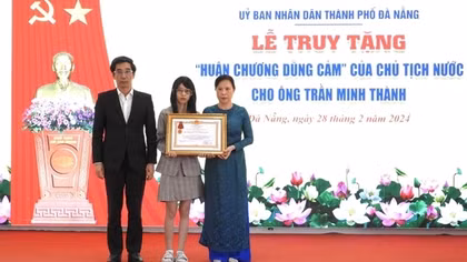 Truy tặng “Huân chương dũng cảm” cho nhân viên bảo vệ bị kẻ cướp sát hại