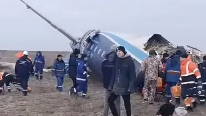 Máy bay thương mại chở 67 người rơi ở Kazakhstan
