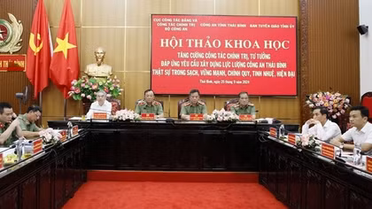 Tăng cường công tác chính trị, tư tưởng đáp ứng yêu cầu xây dựng lực lượng