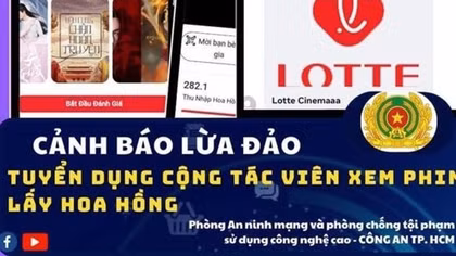 Lừa tuyển người làm nhiệm vụ đánh giá phim kiếm tiền "hoa hồng”