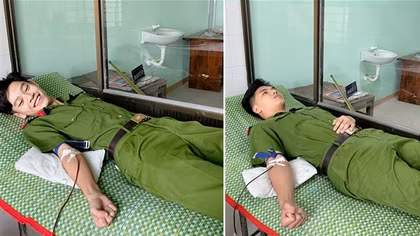 Hai chiến sĩ Công an hiến máu cứu bệnh nhân nguy kịch