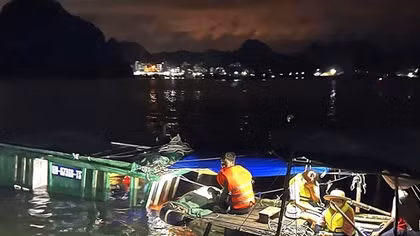 Chủ tàu cá tử vong trong khoang trên biển Vân Đồn