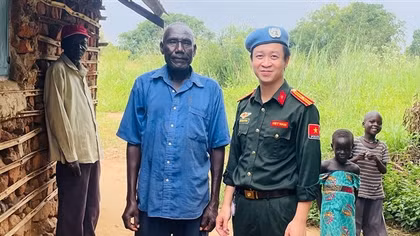 Sĩ quan CAND Việt Nam đầu tiên làm Chỉ huy trưởng Văn phòng Cảnh sát ở Nam Sudan