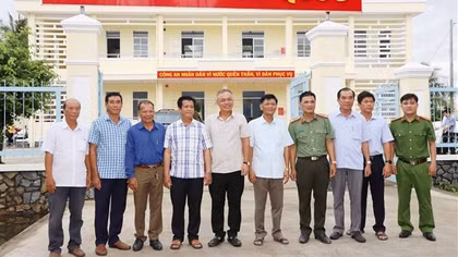 Bí thư Tỉnh uỷ Sóc Trăng kiểm tra tiến độ xây dựng các trụ sở Công an trên địa bàn
