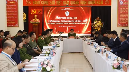 Hội thảo khoa học về “Phòng cháy, chữa cháy pin lithium – ion sử dụng trên các phương tiện giao thông”