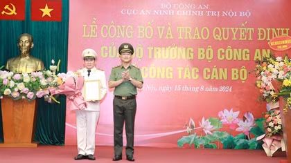 Điều động Thiếu tướng Đinh Văn Nơi giữ chức vụ Cục trưởng Cục An ninh chính trị nội bộ