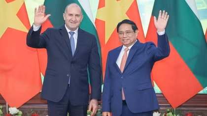 Thủ tướng Phạm Minh Chính hội kiến Tổng thống Bulgaria