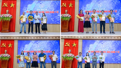 Trao giải báo chí tuyên truyền về chính sách BHXH, BHYT lần thứ V tỉnh Quảng Nam
