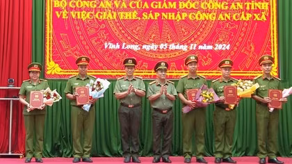 Vĩnh Long: Kiện toàn Công an xã, phường mới sáp nhập để phát huy hiệu quả công tác