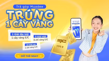 Trả góp dễ dàng, trúng vàng cực đã với thẻ trả góp Muadee by HDBank