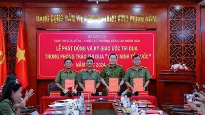 Cụm thi đua số 2, khối các trường CAND ký kết giao ước thi đua
