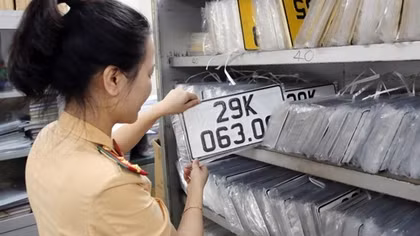 Quy định về quy chuẩn biển số xe áp dụng từ ngày 1/1/2025