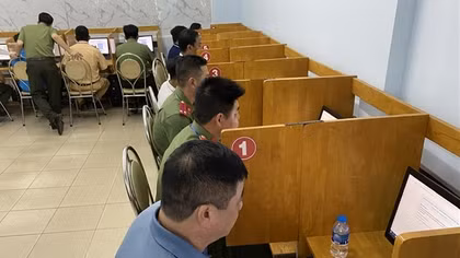 Hội thi tay nghề “lái xe giỏi” trong Công đoàn CAND lần thứ 2