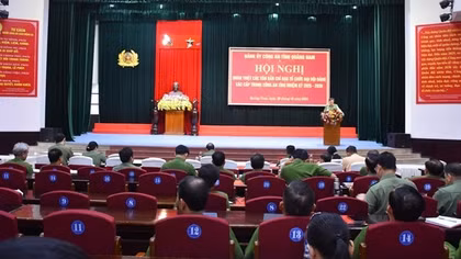 Công an Quảng Nam quán triệt các quy định tổ chức Đại hội Đảng các cấp