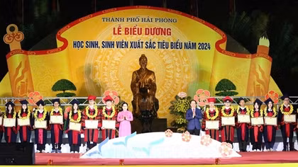 Hải Phòng vinh danh 139 học sinh, sinh viên tiêu biểu năm 2024