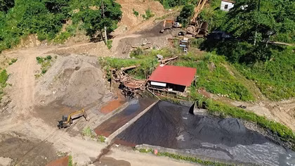 Hơn 7ha đất bị biến dạng trong quá trình khai thác quặng sắt