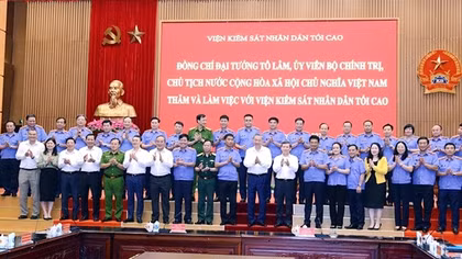 Chủ tịch nước: Ngành Kiểm sát cần bảo đảm không xảy ra oan sai, bỏ lọt tội phạm