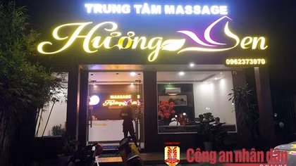 Bắt quả tang Trung tâm massage Hương Sen hoạt động mại dâm