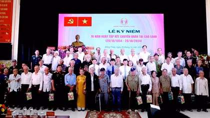 Đồng Tháp ôn lại khí thế hào hùng 70 năm Ngày Tập kết ra Bắc