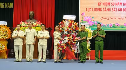 Khẳng định vai trò xung kích của lực lượng Cảnh sát cơ động Công an tỉnh Quảng Nam