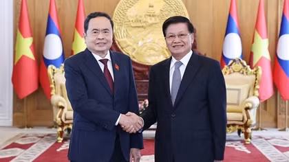 Việt Nam-Lào cần tiếp tục tăng cường hợp tác giữa hai cơ quan lập pháp