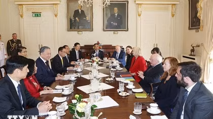 Tổng Bí thư, Chủ tịch nước Tô Lâm hội đàm với Tổng thống Ireland Michael Higgins
