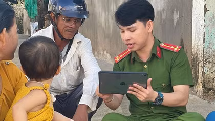 Thượng úy Công an tích cực tham gia hoạt động thiện nguyện, vì cộng đồng