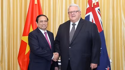 Thủ tướng Phạm Minh Chính hội kiến Chủ tịch Quốc hội và Toàn quyền New Zealand