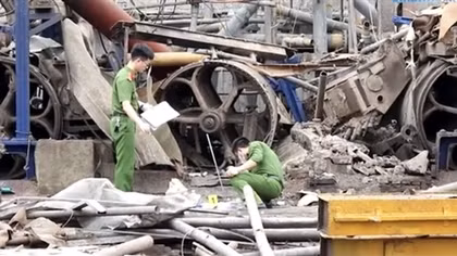 Nổ bể ngầm khí gas khiến 3 thợ sửa nhà thương vong ở Bắc Ninh