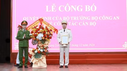Bổ nhiệm Đại tá Nguyễn Tiến Trung làm Giám đốc Công an tỉnh Lạng Sơn