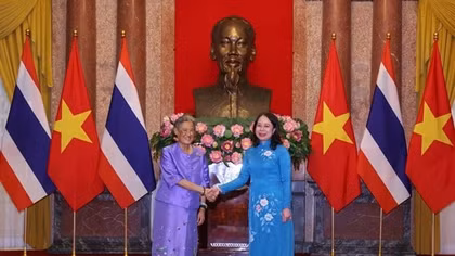 Phó Chủ tịch nước Võ Thị Ánh Xuân tiếp Công chúa Thái Lan Maha Chakri Sirindhorn