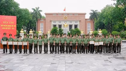 Sôi nổi Hội thi Chủ nhiệm trung đội giỏi Học viện ANND