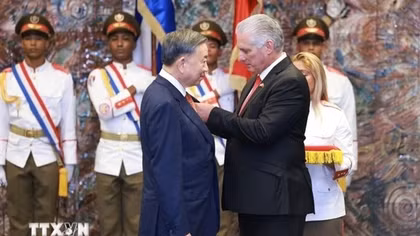 Cuba trao tặng Huân chương Jose Marti cho Tổng Bí thư, Chủ tịch nước Tô Lâm