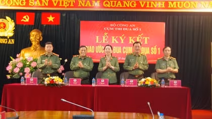 Cụm thi đua số 1 phấn đấu hoàn thành xuất sắc nhiệm vụ chính trị năm 2024