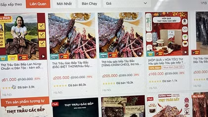 Sôi động chợ Tết Online
