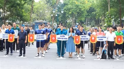 Phường Tràng Tiền khai mạc Hội khỏe Thể dục Thể thao 2024