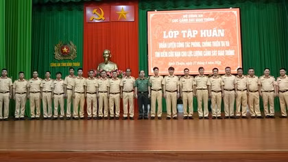 Huấn luyện công tác phòng chống thiên tai và tìm kiếm cứu nạn