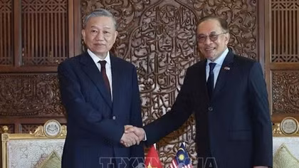 Tổng Bí thư Tô Lâm hội đàm với Thủ tướng Malaysia Anwar Ibrahim